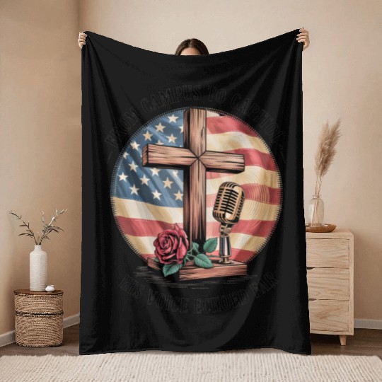 Charlie Kirk: Campus To Capitol Throw Blankets