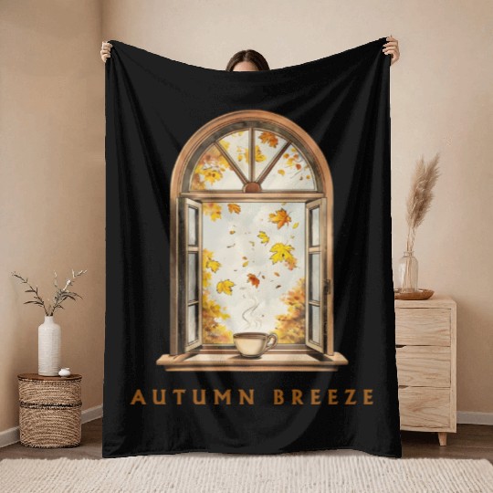 Autumn Breeze Throw Blankets