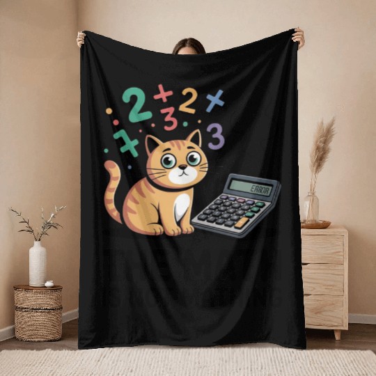 The Math is Not Mathing Funny Relatable Quote Throw Blankets