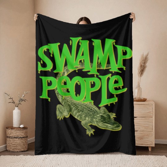 Swamp People Alligators Throw Blankets