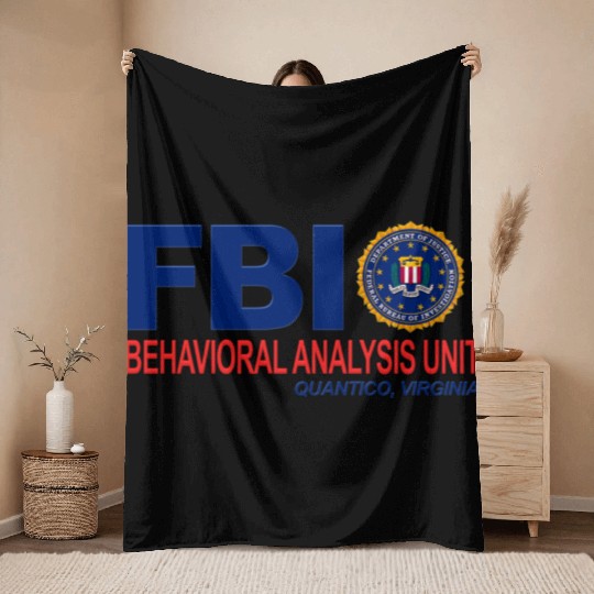 Criminal Minds BAU FBI Throw Blankets