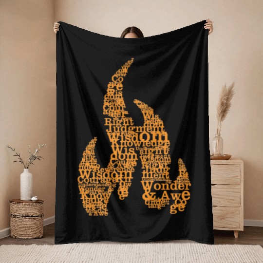 7 Gifts of the Holy Spirit Throw Blankets