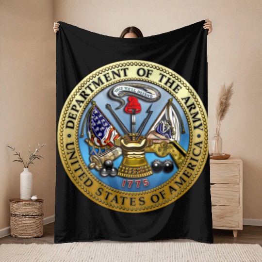 US Army Seal Throw Blankets