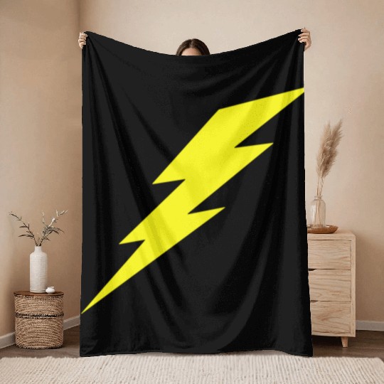 Lightning Bolt Throw Blankets