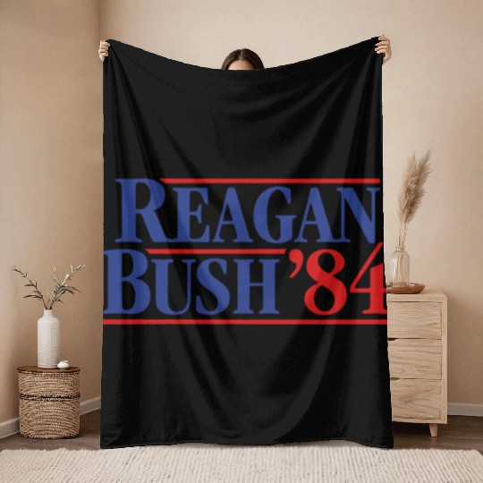 Reagan - Bush ’84 campaign Throw Blankets