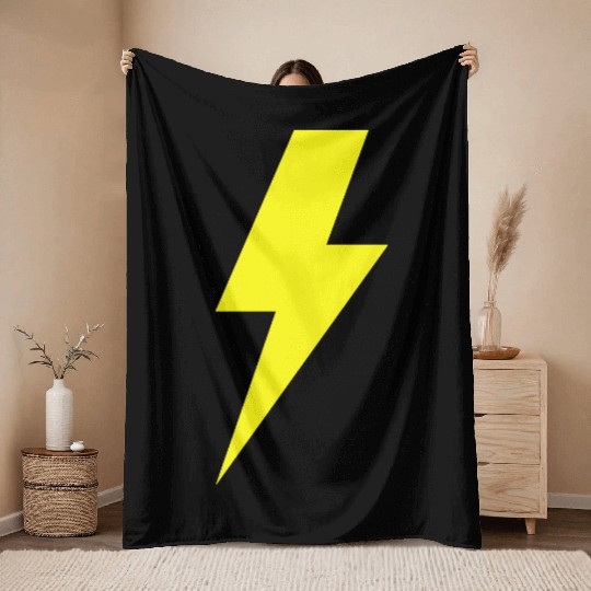 Lightning Bolt Throw Blankets
