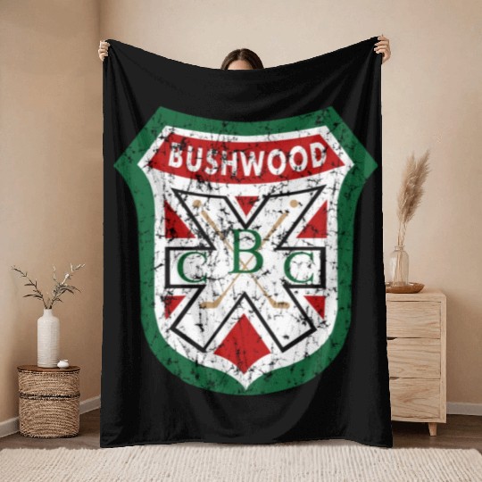 Bushwood Country Club Crest Throw Blankets
