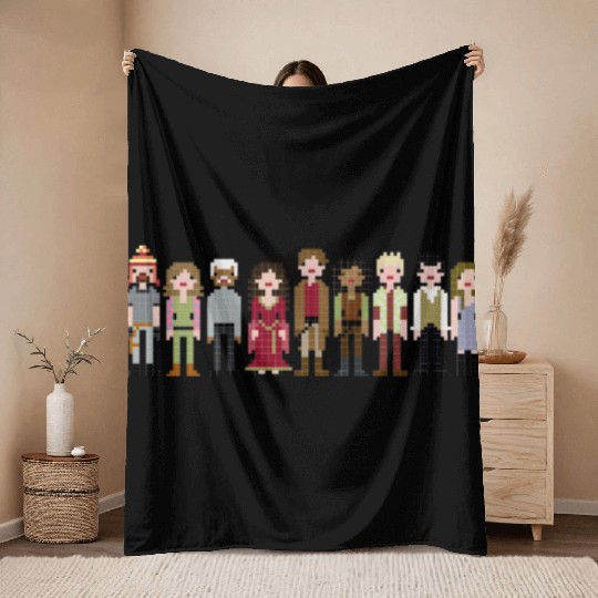 Firefly Cast Cross Stitch Throw Blankets