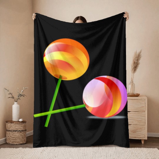 lollipop Throw Blankets