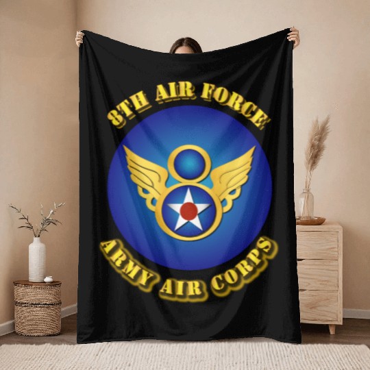 AAC - 8th Air Force Throw Blankets