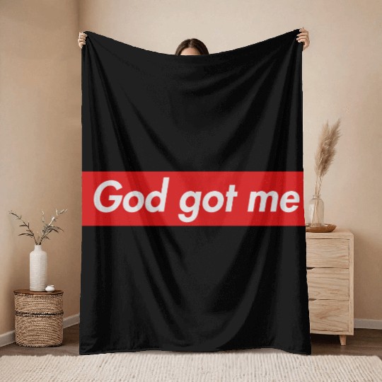 God got me Throw Blankets