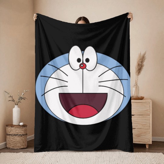 Doraemon Throw Blankets