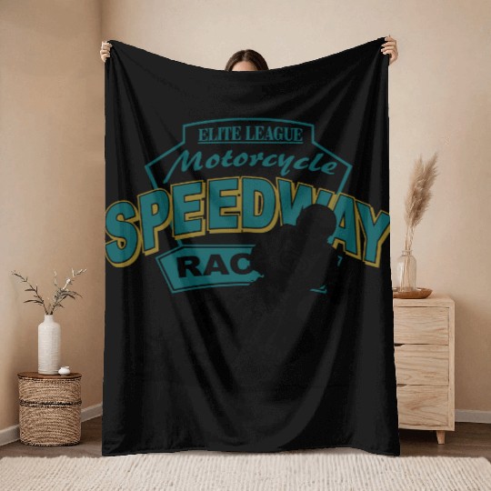 Speedway Racing Throw Blankets