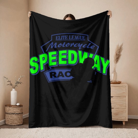 Speedway Racing Throw Blankets