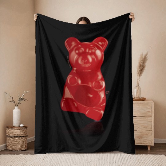 Gummy Bear (plain) Throw Blankets
