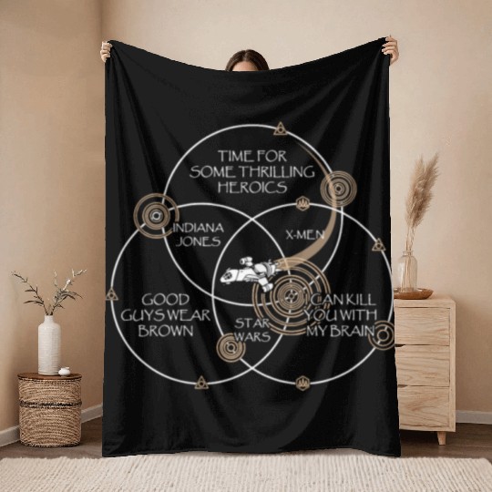 Firefly - Indiana Jones, X - men, Star wars Throw Blankets