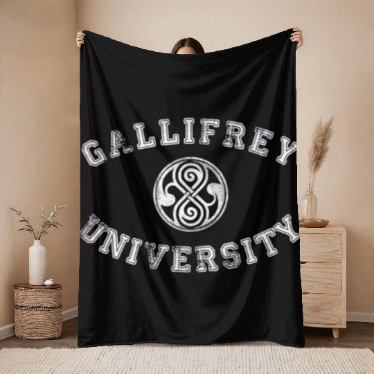 Gallifrey University Throw Blankets