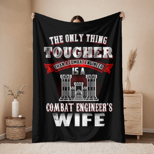 combat engineer, us army combat engineer, army com Throw Blankets