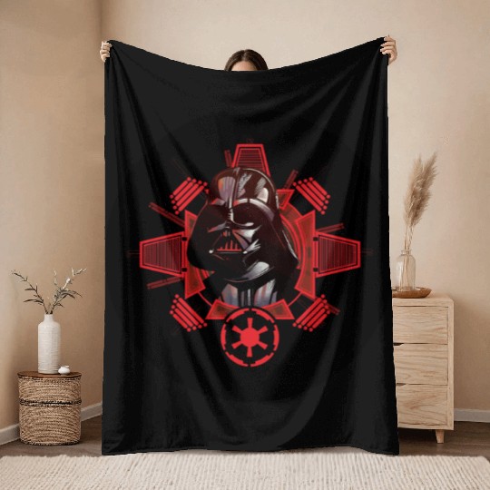 Cool Star Wars Darth Vader art Throw Blankets