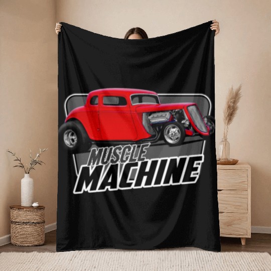 Muscle Coupe Throw Blankets