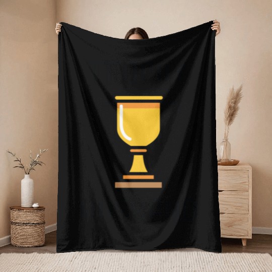 Trophy Husband Throw Blankets