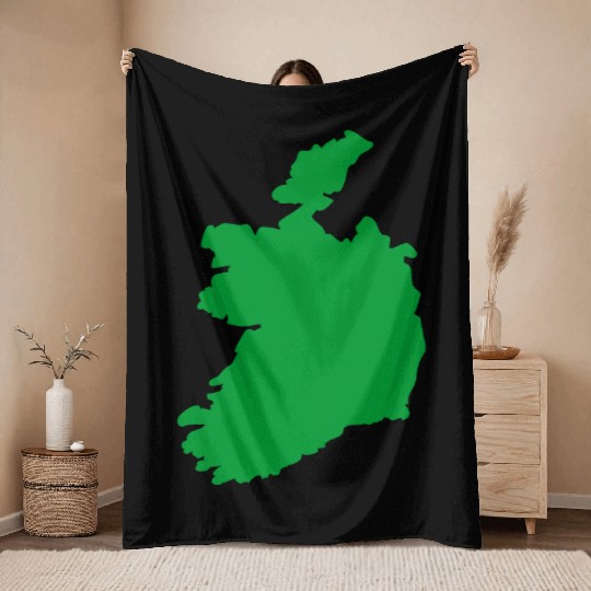 Ireland Solid Throw Blankets