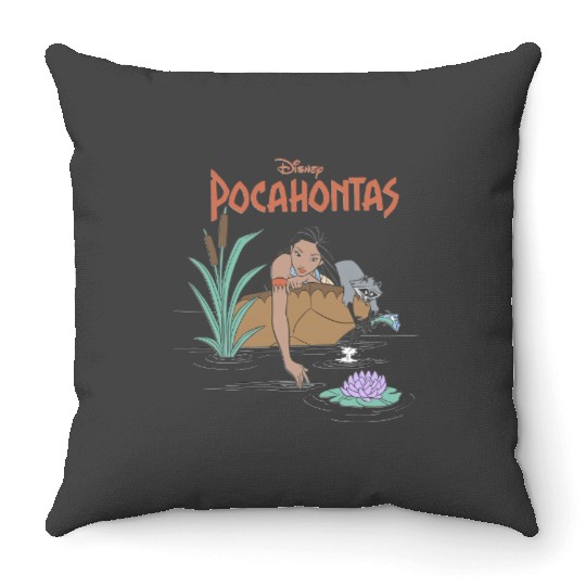 Retro Disney Princess Pocahontas Throw Pillows