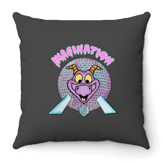 IMAGINATION - Figment Throw Pillows, Disney Figment Throw Pillows