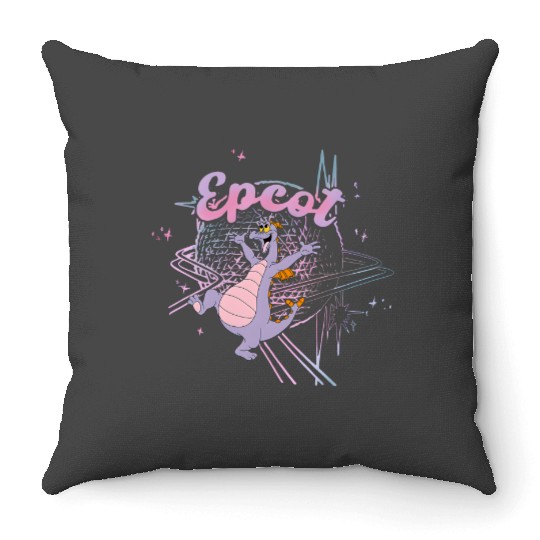 Figment Throw Pillows, Epcot Figment Tank, Disney Figment Tank, One Little Spark Throw Pillows