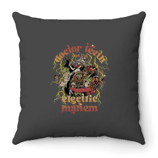 Disney Muppets Doctor Teeth And The Electric Mayhem Poster Throw Pillows