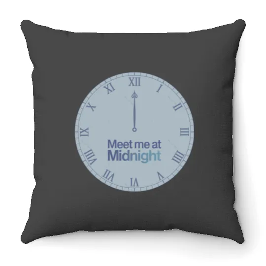 Discover midnights Taylor-swift clock Throw Pillows