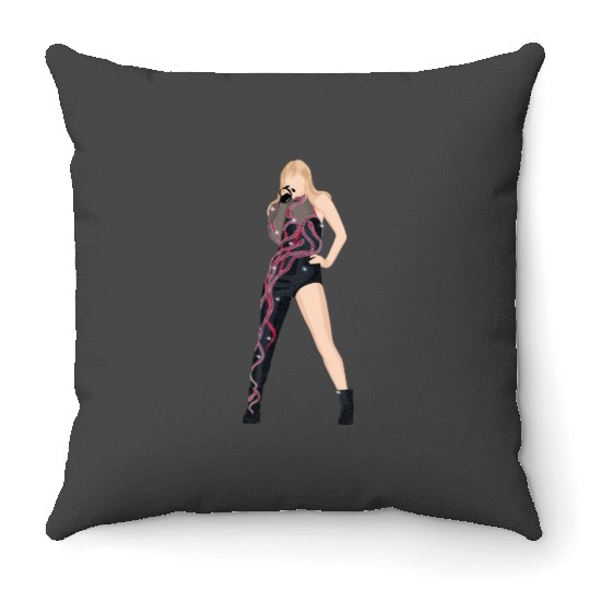 reputation eras tour Throw Pillows