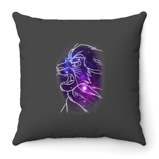 Disney Lion King Mufasa Galaxies Graphic Throw Pillows