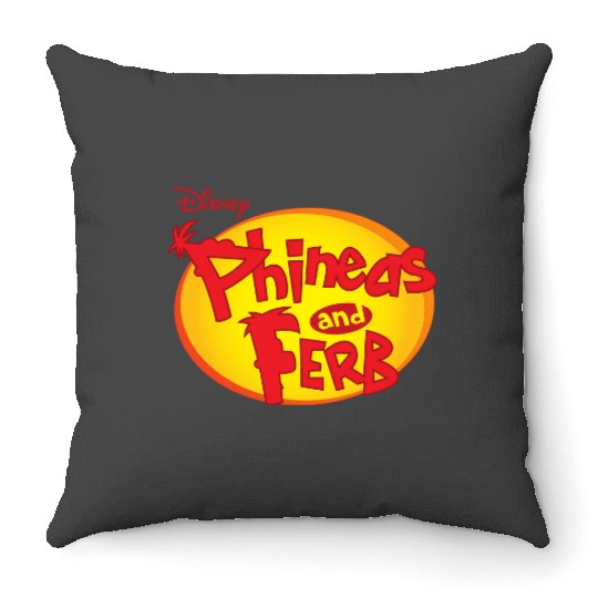 Phineas and Ferb the disneys animation Throw Pillows