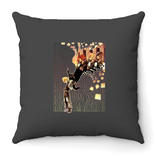 Womens Disney Kingdom Hearts Sora Ice Cream Memory Chest Portrait Throw Pillows