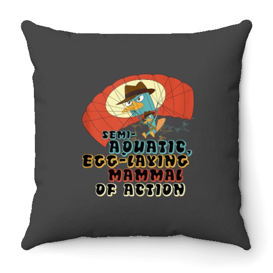 Disneys Phineas And Ferb Semi-aquatic Egg-laying Mammal Throw Pillows