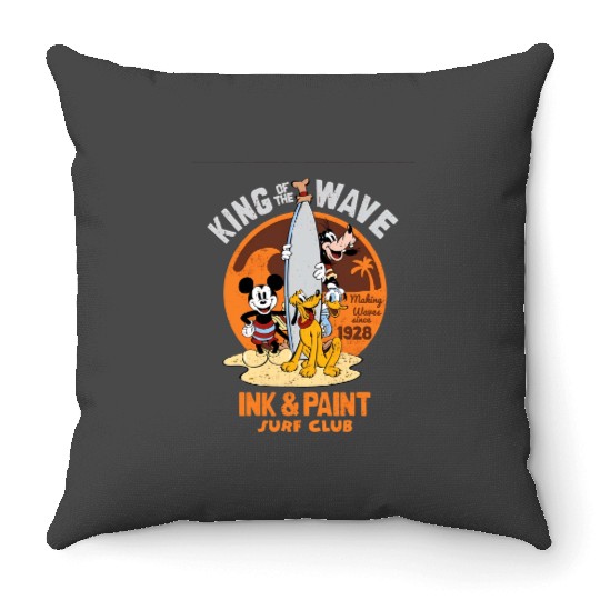 Disneys Stores- Mickeys Surf Throw Pillows