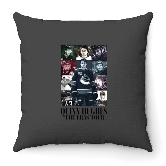 Quinn Hughes Eras Tour Throw Pillows
