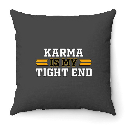 Karma is My Tight End , Karma Is My Tight End Vintage Unisex , Tayl0r Swift Travis Kelce S Throw Pillows