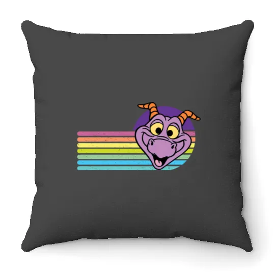 Disneys vintage shirt - Disneys figment shirt - Disneys Epcot shirt Throw Pillows
