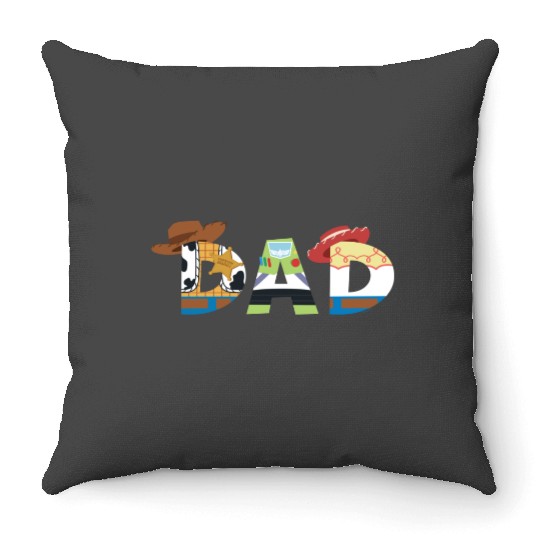  disneys And Pixars Toy Story Dad Fathers Day Birthday trends gifts Throw Pillows