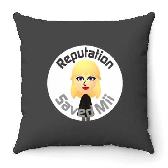 Tayl0r Swift - Reputation Saved Mii Throw Pillows
