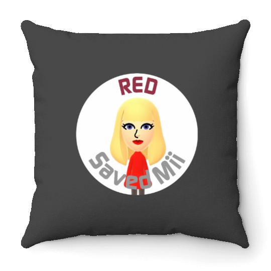 Tayl0r Swift - Red Saved Mii Throw Pillows