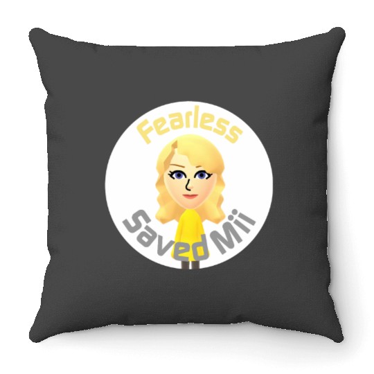 Tayl0r Swift - Fearless Saved Mii Throw Pillows