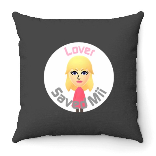 Tayl0r Swift - Lover Saved Mii Throw Pillows