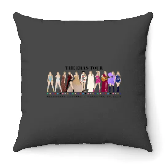 taylorr swiftt Eras Tour Melbourne Night 2 Outfits Throw Pillows