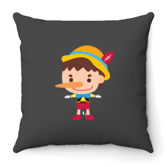Waltdisneyworld Pinocchio Artwork Art Throw Pillows