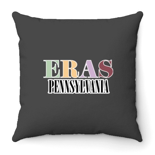 Eras Tour Pennsylvania Throw Pillows