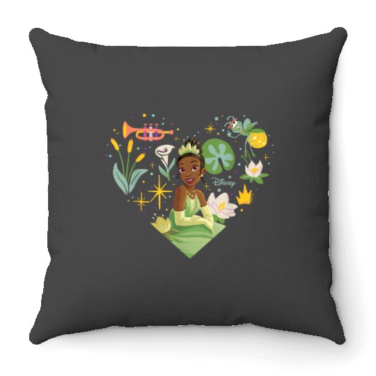 disneyss Princess - Tiana Nature Heart  Gifts Throw Pillows
