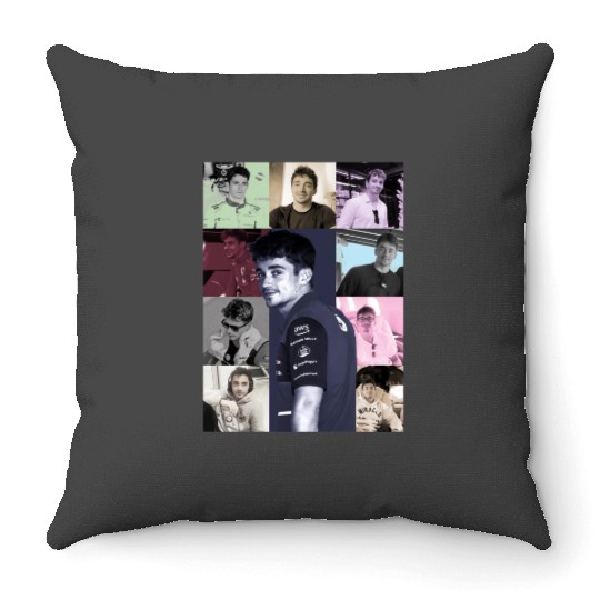 charles leclerc eras tour Throw Pillows